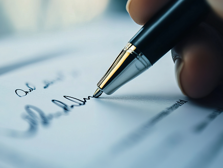 pen writing on paper